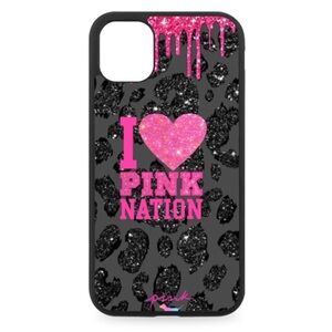 Victoria Secret Pink Nation Glitter Phone Case
